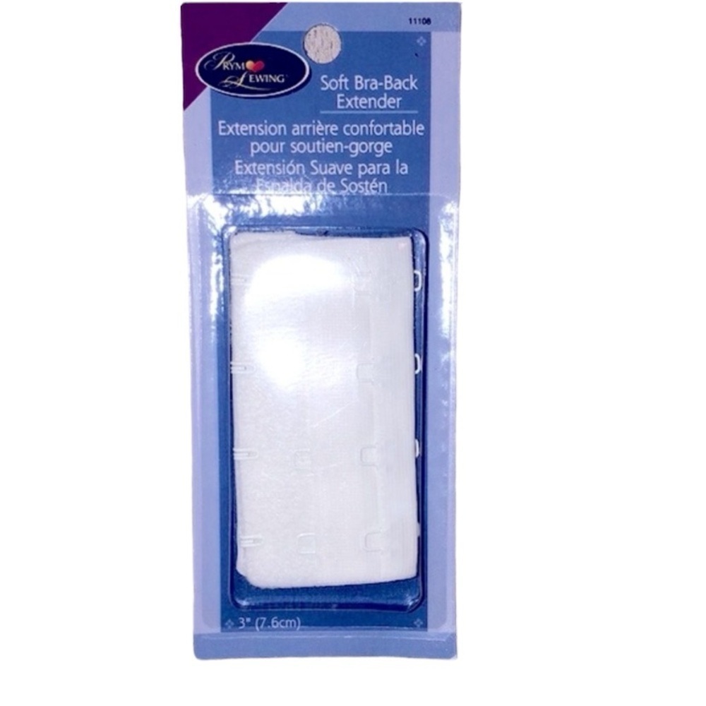Soft bra back extender in white new in package